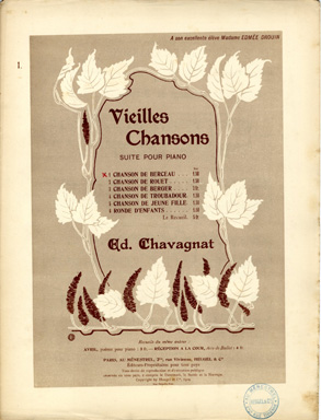 Browse art nouveau sheet music covers in the category 'Page-Decoration ...